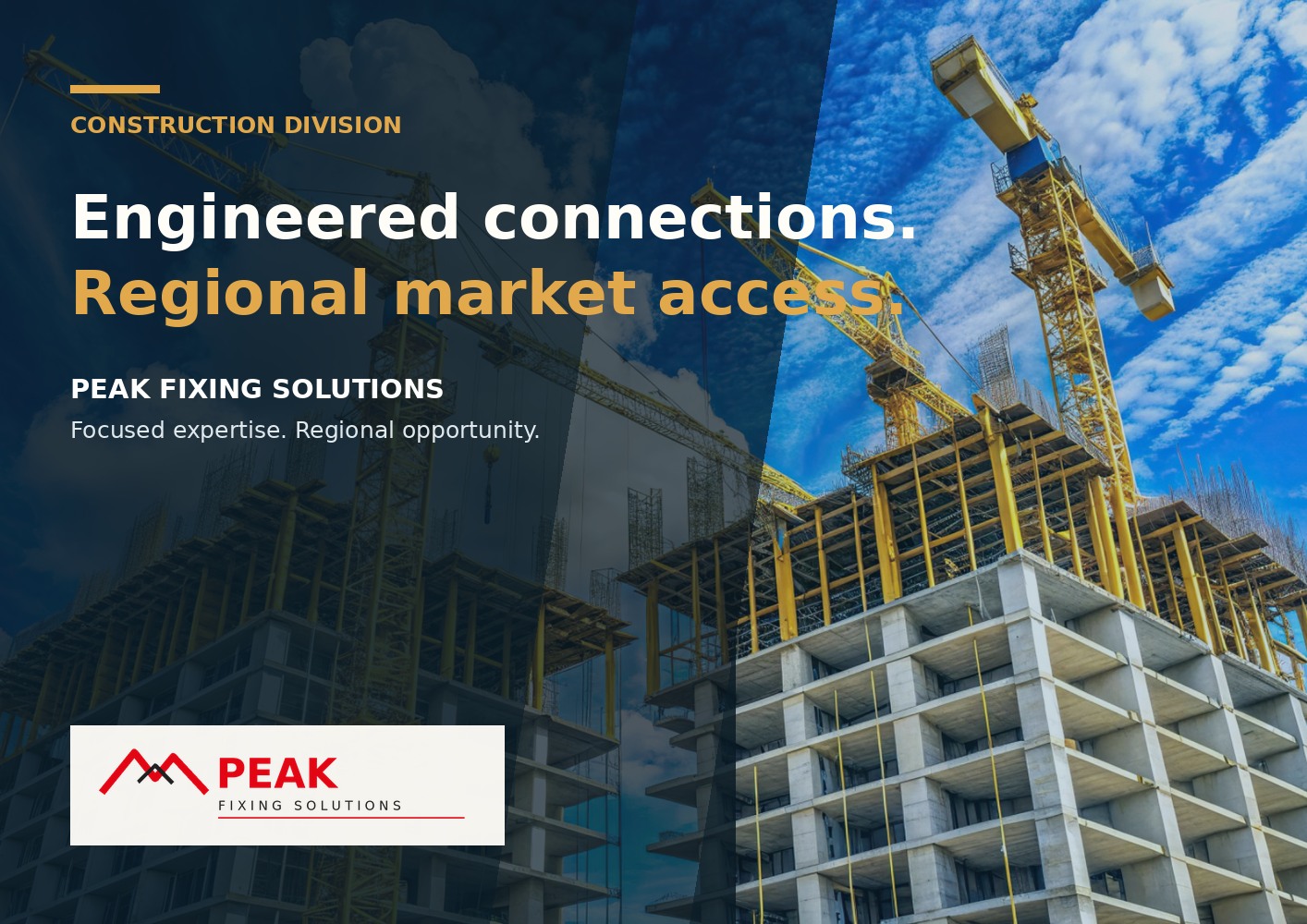 Peak Construction Solutions brochure cover